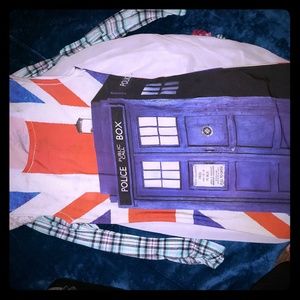 Doctor Who Tardis body con dress size small